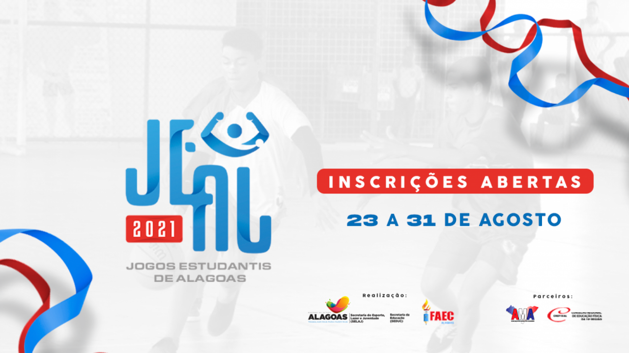 Edição 2021: Selaj abre inscrições dos jogos estudantis de Alagoas