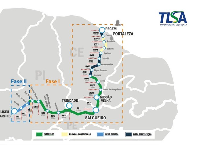 Governo Federal prepara editais para obras da ferrovia Transnordestina em Pernambuco