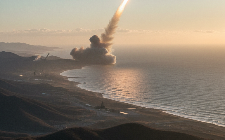 Coreia do Norte lança míssil balístico em direção ao Mar do Japão