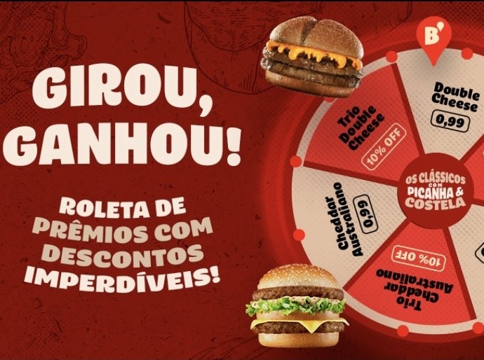 Dia do Hambúrguer: Bob’s lança clássicos com picanha e costela a partir de R$ 0,99 em ação exclusiva no app