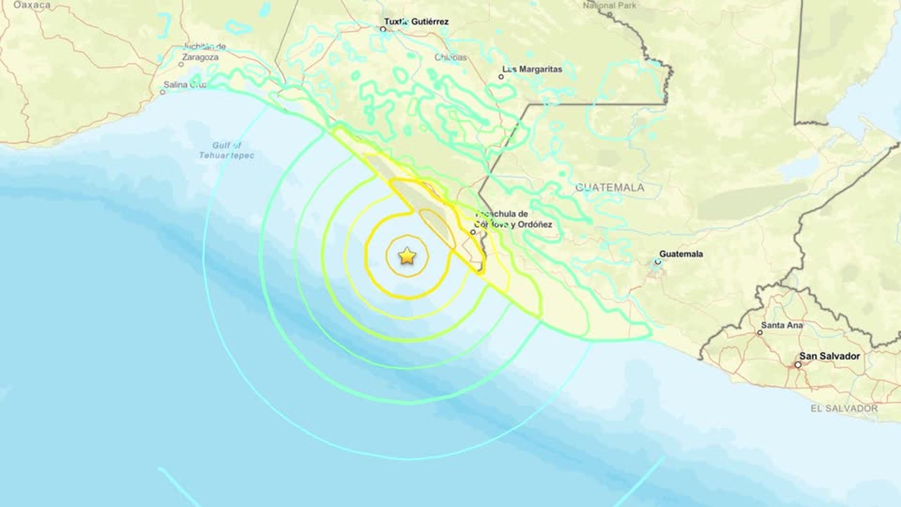 Terremoto de magnitude 7,4 atinge Puerto Madero, no México