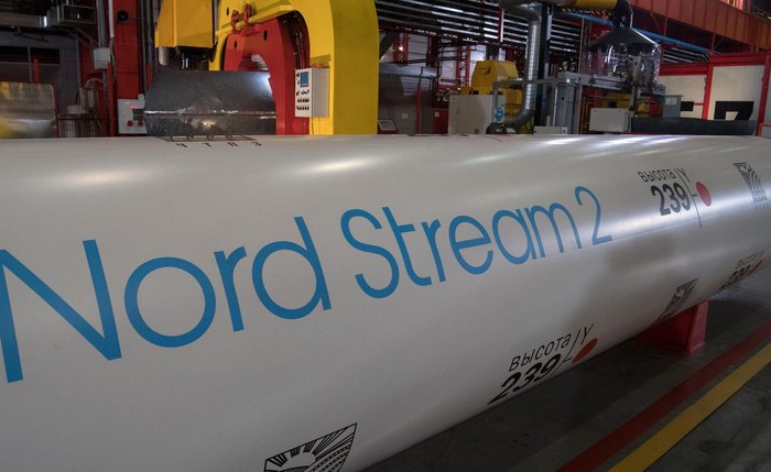 Von der Leyen e chanceler alemão discutem possível bloqueio do Nord Stream 2, dizem fontes Von der Leyen e chanceler alemão discutem possível bloqueio do Nord Stream 2, dizem fontes