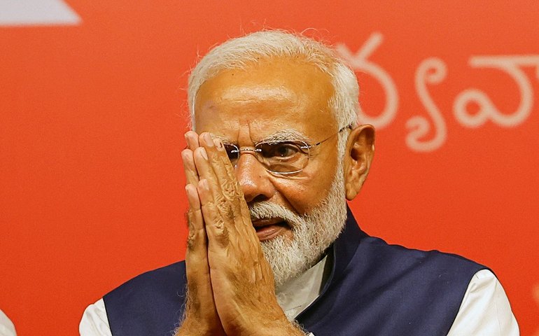 Eleições na Índia: Modi caminha para terceiro mandato com resultado abaixo do esperado nas urnas