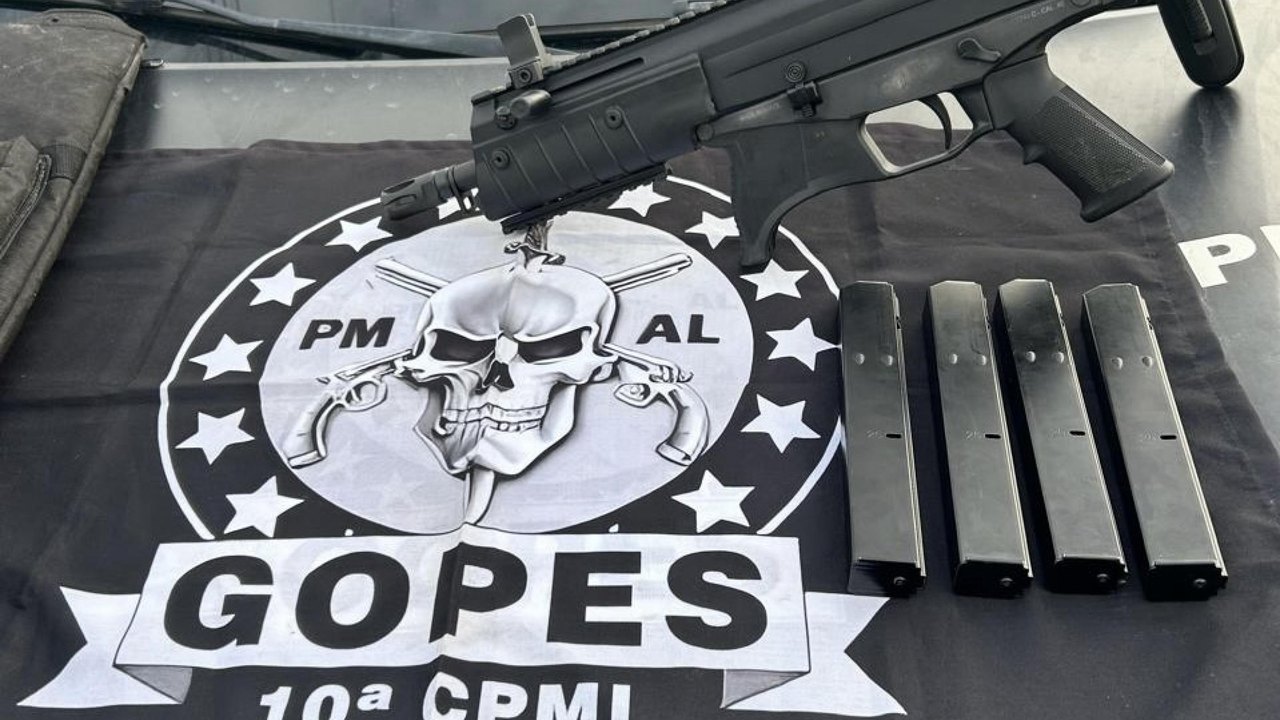Gopes apreende arma de uso restrito durante operação em Arapiraca