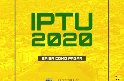 Saiba como acessar e pagar o carnê do IPTU-2020, em Palmeira