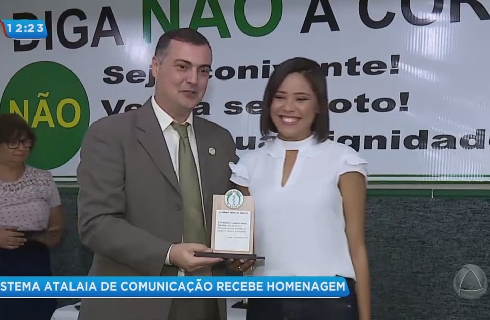 TV Atalaia recebe homenagem do Sindimed / Foto: Equipe da TV Atalaia