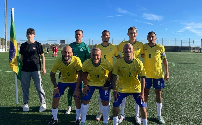 Brasil goleia pelo Mundial de futebol de paralisados cerebrais