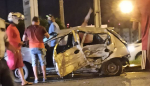 Acidente de trânsito é registrado na Avenida Tancredo Neves