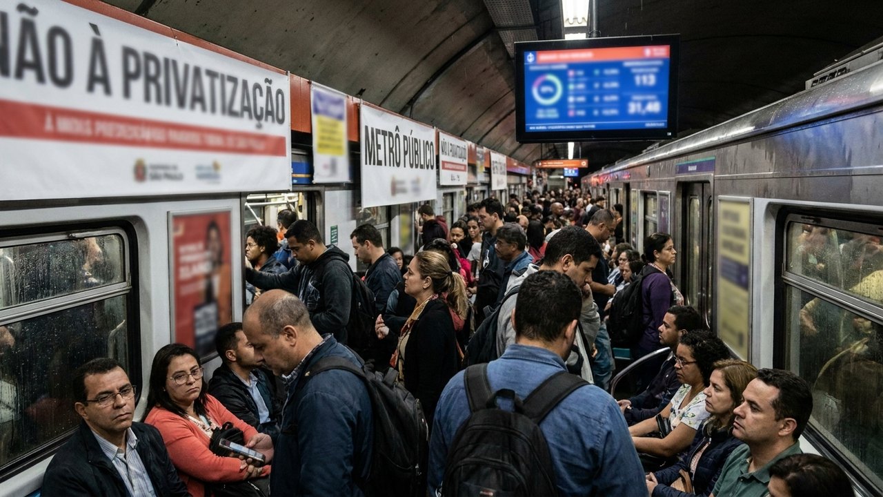 Reprovação à privatização de metrô e trem cresce em São Paulo, aponta Datafolha