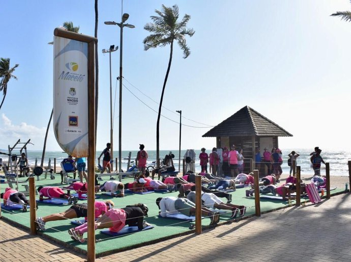 Maceió Rosa: ações movimentam academias na Jatiúca e Feitosa