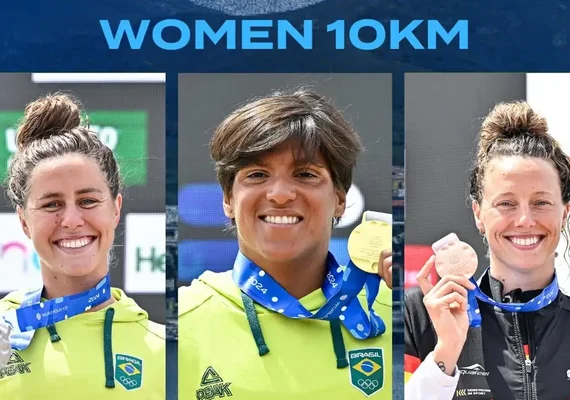 Ana Marcela e Viviane Garantem dobradinha de Ouro e Prata na Copa do Mundo de Águas Abertas