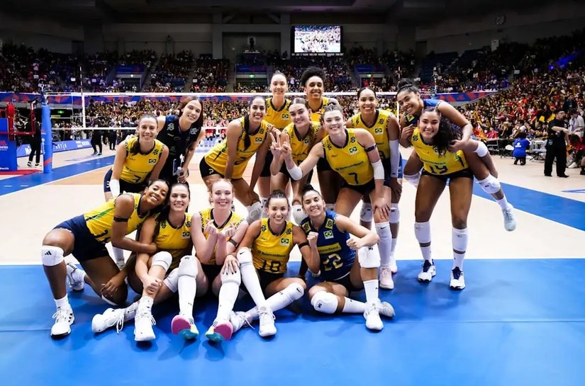 Brasil derrota Japão e mostra força na Liga das Nações de Vôlei