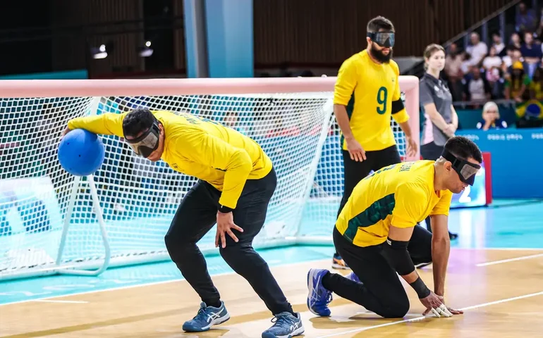 Goalball brasileiro encerra participação na primeira fase em Paris