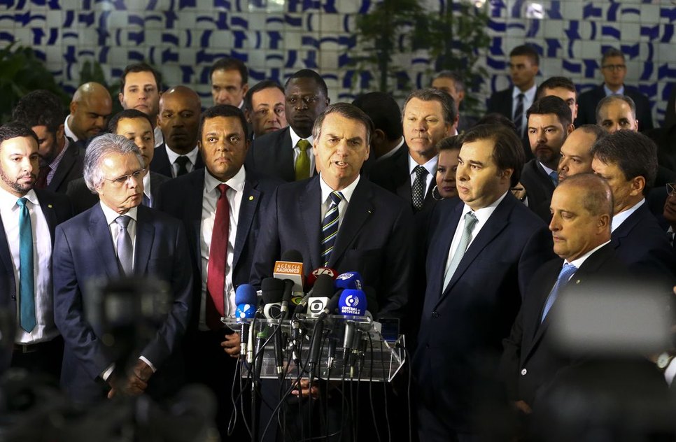 BOLSONARO COM MINISTROS / Foto: Marcelo Camargo/Agência Brasil