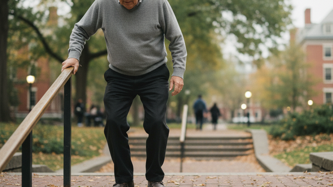 Arrastar os pés nas escadas pode ser sinal precoce de alerta para demência, apontam neurologistas de Harvard