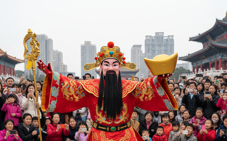Deus da Riqueza em versão robô faz sucesso na China