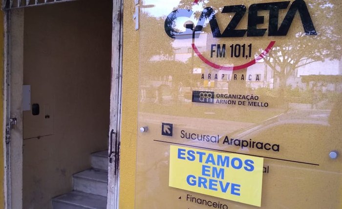 Profissionais da Gazeta Fm de Arapiraca também aderiram à greve