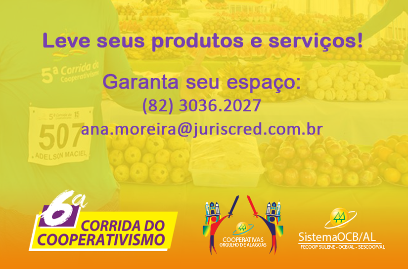 Produtos e serviços de cooperativas serão expostos na orla de Maceió