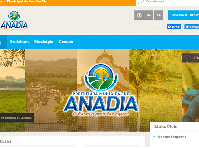 Prefeitura de Anadia lança site oficial
