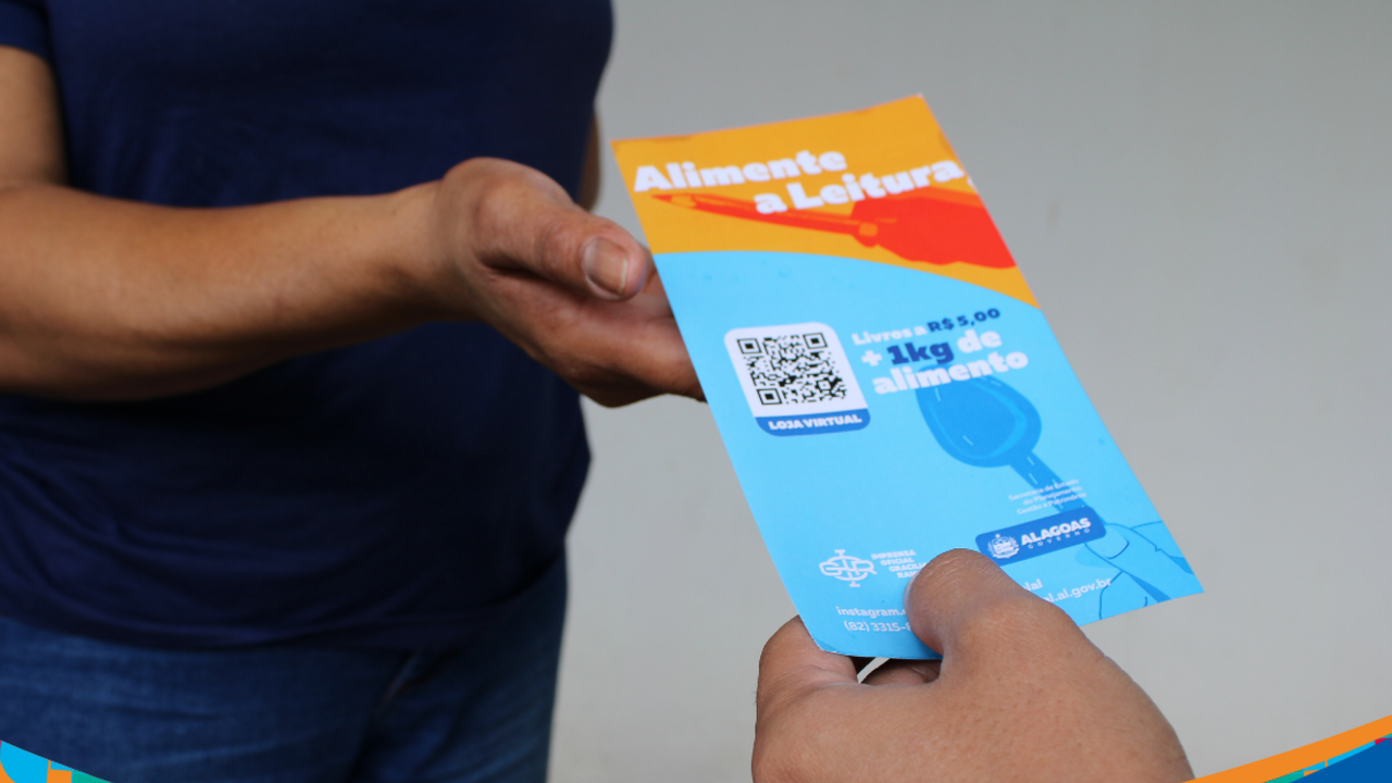 Campanha Alimente a Leitura já arrecadou mais de 500kg de alimentos para o programa Alagoas Sem Fome