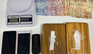 Mulher é presa com dois quilos de cocaína avaliados em R$ 60 mil no município de Itabaiana
