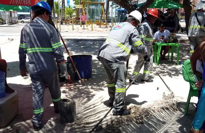 Ação integrada combate furto de energia elétrica na orla