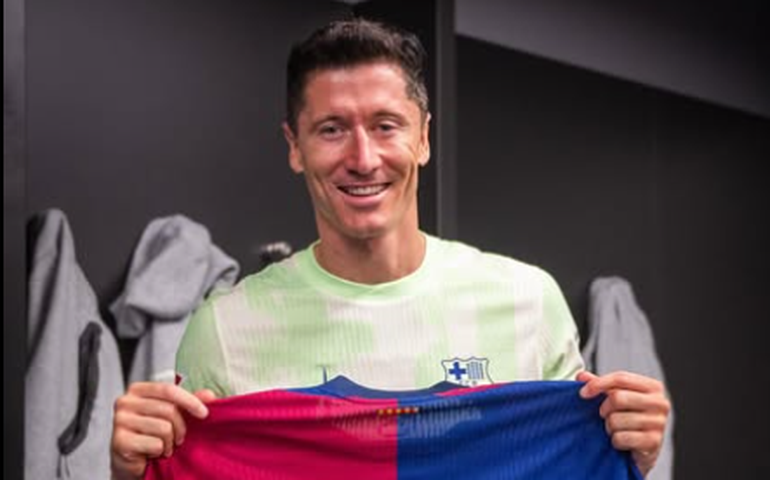 Barcelona e Lewandowski passam dos 100 gols na vitória por 3 a 0 sobre o Athletic Bilbao