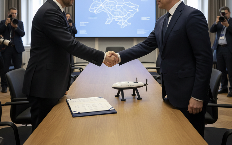 Ucrânia e Portugal firmam acordo para produção de drones marítimos