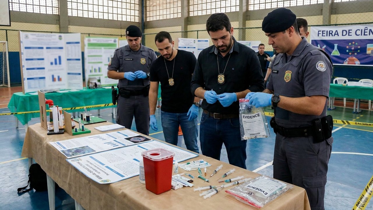 Polícia Civil investiga agulhas compartilhadas em feira de ciências