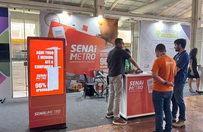 Senai Metro marca presença no Congresso Nacional de Metrologia