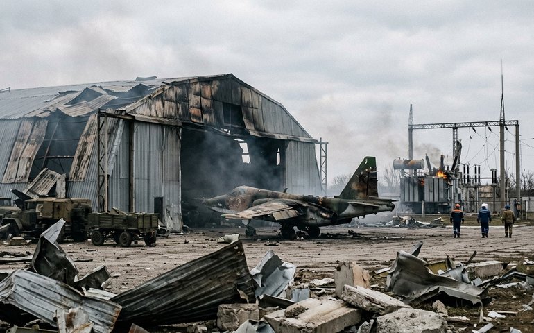 Rússia realiza ataque combinado a aeródromos militares e instalações de energia da Ucrânia, diz Ministério da Defesa