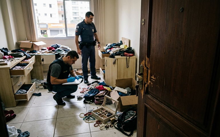Suspeitos invadem e furtam apartamento durante ausência de morador no Morumbi