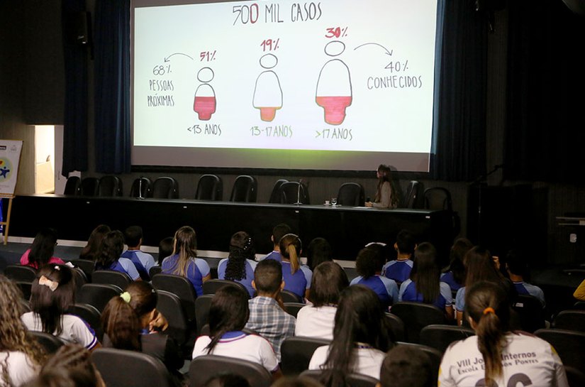 Esmal sedia palestra sobre cultura do estupro para estudantes da rede pública