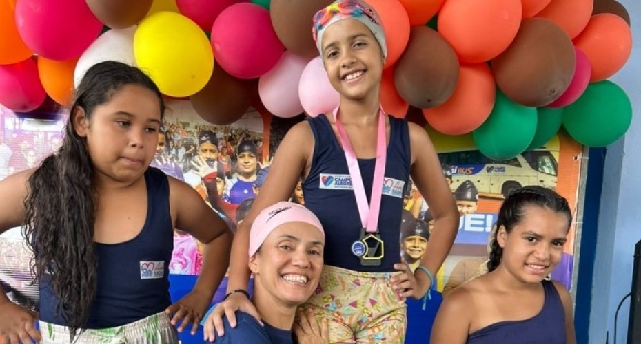 Projeto Amo Nadar de Campo Alegre realizou o 2º Campeonato Municipal de Natação Infantojuvenil
