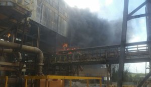 Incêndio empresa Vale