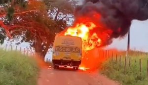 onibus_incendio_itabi_foto_redesocial_1100725 / Foto: Foto: Reprodução Redes Sociais