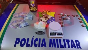 Duas mulheres são presas por tráfico de droga em Canindé do São Francisco / Foto: Foto: PM/Divulgação