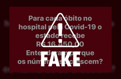 É falso que os governos estaduais recebem recursos por cada óbito de Covid-19