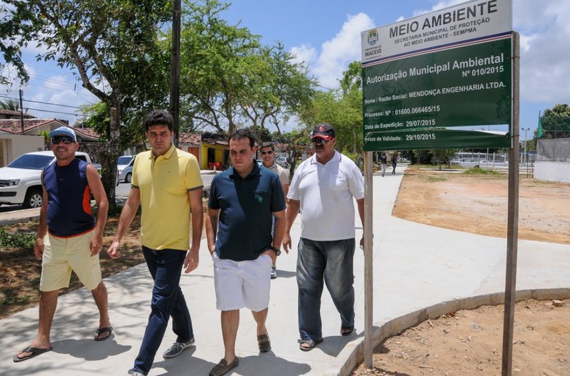 Prefeitura de Maceió segue com obras na Praça Colina dos Eucaliptos