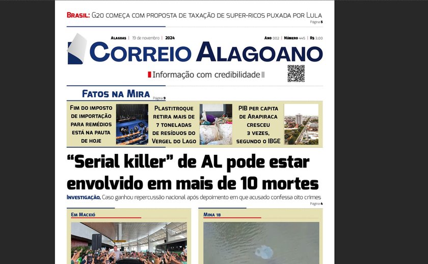 “Serial killer” de AL pode estar envolvido em mais de 10 mortes