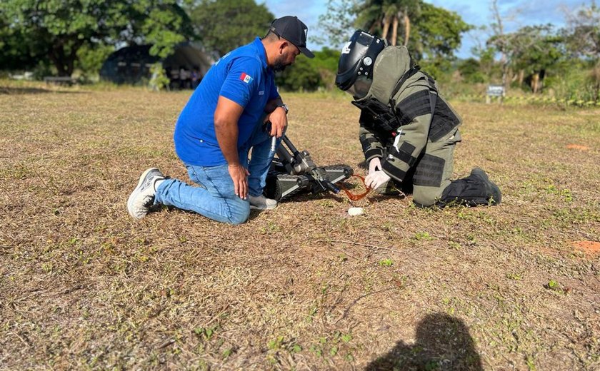 Alagoas participa de instrução de técnicas periciais com o uso de artefatos explosivos