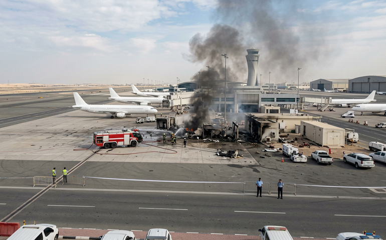 Ataque com drone atinge aeroporto de Abu Dhabi e deixa um morto e sete feridos