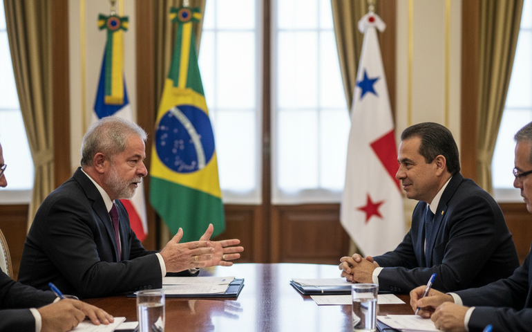 Lula e presidente do Panamá firmam acordos para fortalecer integração latino-americana