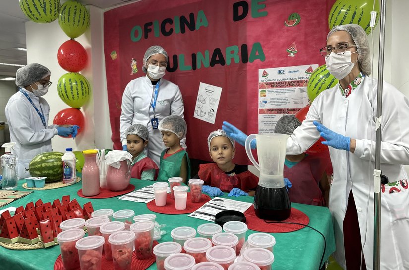 Hospiptal Geral do Estado promove Oficina de Culinária na Pediatria