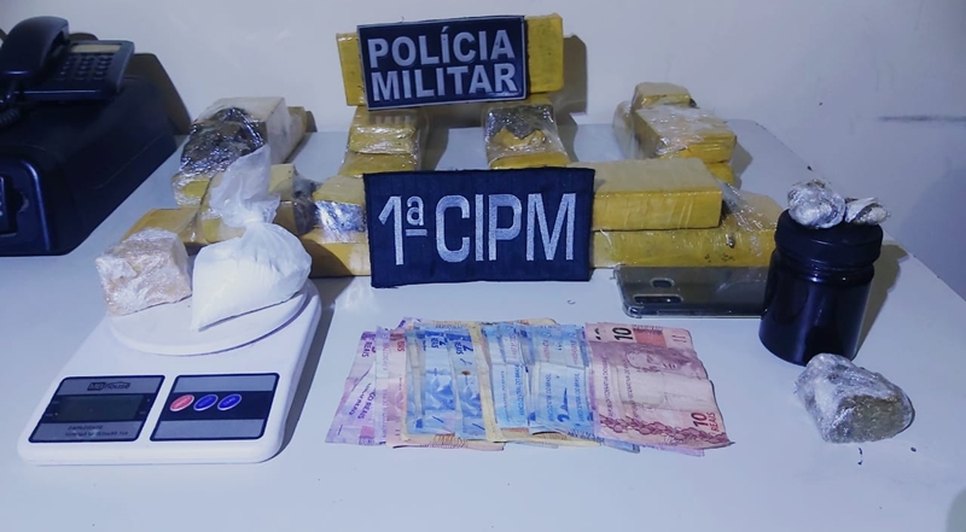 Dois suspeitos de tráfico de drogas são presos em São Cristóvão / Foto: Divulgação/PMSE
