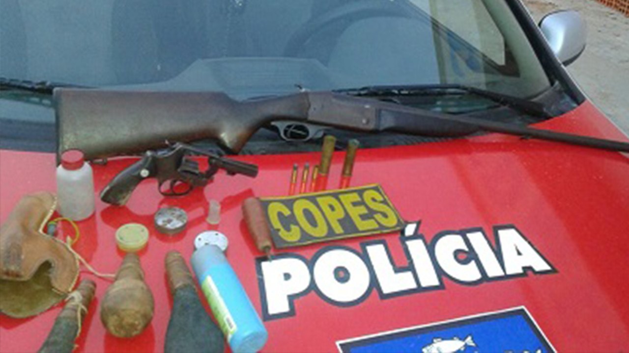 Copes apreende duas armas de fogo em Mata Grande