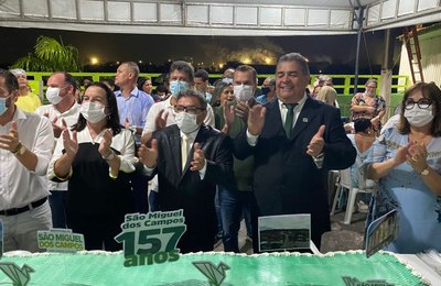 Deputado Sérgio Toledo participa da comemoração dos 157 anos de São Miguel dos Campos 