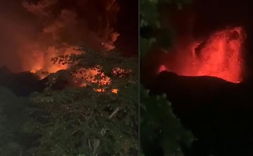 Milhares de pessoas são evacuadas enquanto vulcão na Indonésia entra em erupção e causa ameaça de tsunami