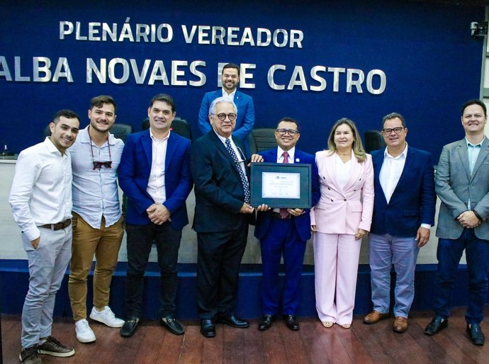 Câmara entrega comenda ao empresário Álvaro Mendonça fundador da Carajás