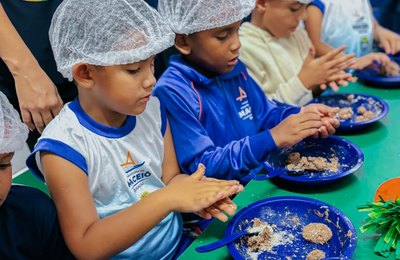 Páscoa saudável transforma rotina de crianças no Gigantinhos Graciliano Ramos